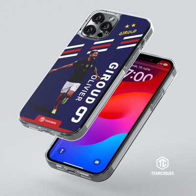 Coque joueur OLIVIER GIROUD EQUIPE DE FRANCE EDF 2022 - TEAMCOQUES