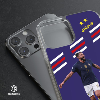 Coque joueur OLIVIER GIROUD EQUIPE DE FRANCE EDF 2022 - TEAMCOQUES
