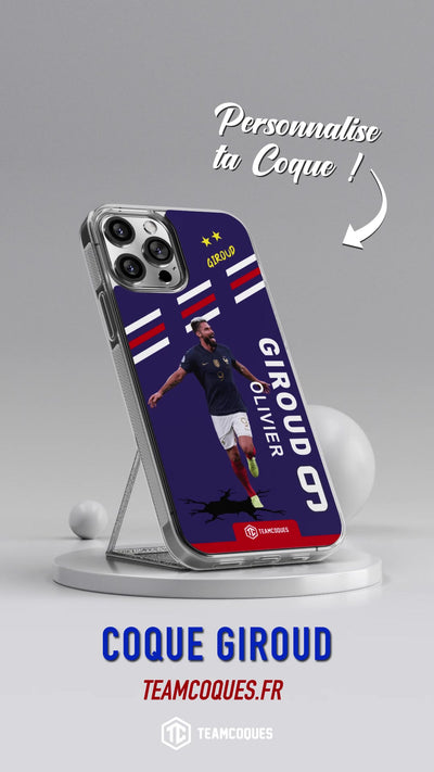Vidéo Coque joueur OLIVIER GIROUD EQUIPE DE FRANCE EDF 2022 - TEAMCOQUES