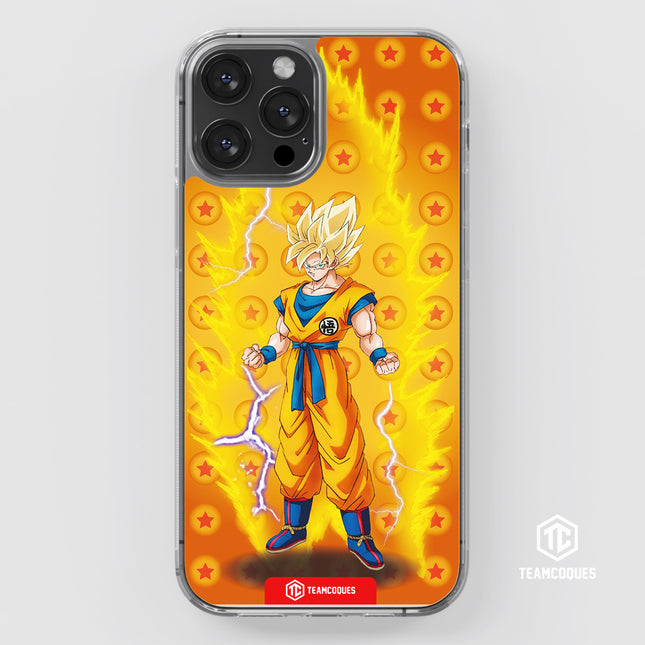 Coque design DRAGON BALL - SON GOKU 06 SUPER SAIYAN JAUNE - TEAMCOQUES