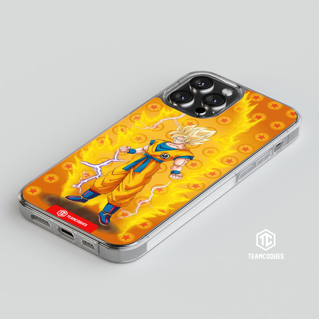 Coque design DRAGON BALL - SON GOKU 06 SUPER SAIYAN JAUNE - TEAMCOQUES