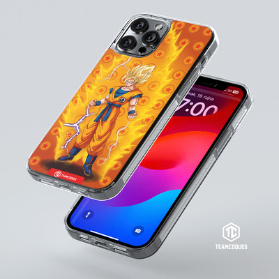 Coque design DRAGON BALL - SON GOKU 06 SUPER SAIYAN JAUNE - TEAMCOQUES