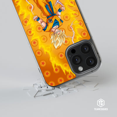 Coque design DRAGON BALL - SON GOKU 06 SUPER SAIYAN JAUNE - TEAMCOQUES