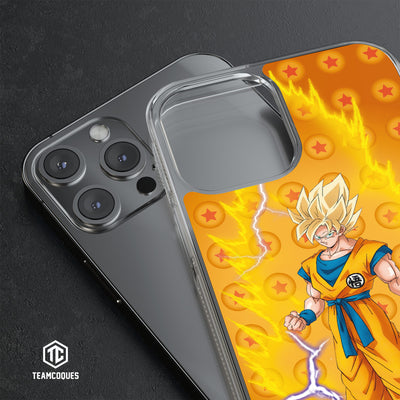 Coque design DRAGON BALL - SON GOKU 06 SUPER SAIYAN JAUNE - TEAMCOQUES