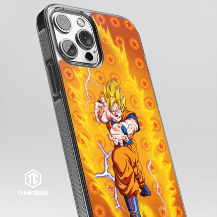 Coque design DRAGON BALL - SON GOKU 07 SUPER SAIYAN JAUNE KAME HAME HA - TEAMCOQUES