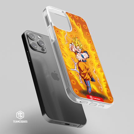 Coque design DRAGON BALL - SON GOKU 07 SUPER SAIYAN JAUNE KAME HAME HA - TEAMCOQUES