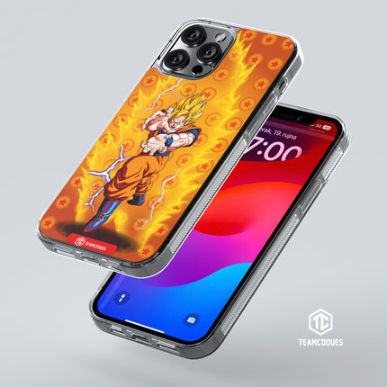 Coque design DRAGON BALL - SON GOKU 07 SUPER SAIYAN JAUNE KAME HAME HA - TEAMCOQUES