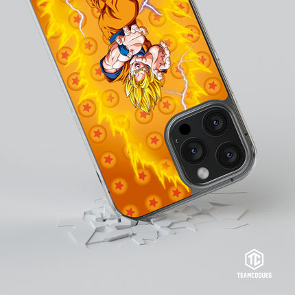 Coque design DRAGON BALL - SON GOKU 07 SUPER SAIYAN JAUNE KAME HAME HA - TEAMCOQUES