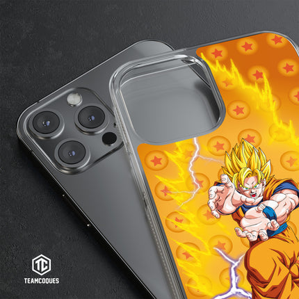 Coque design DRAGON BALL - SON GOKU 07 SUPER SAIYAN JAUNE KAME HAME HA - TEAMCOQUES