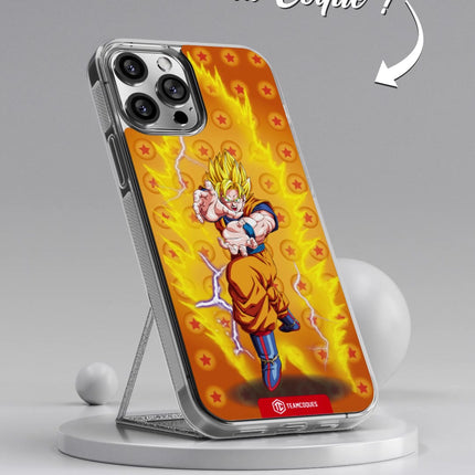 Vidéo Coque design DRAGON BALL - SON GOKU 07 SUPER SAIYAN JAUNE KAME HAME HA - TEAMCOQUES