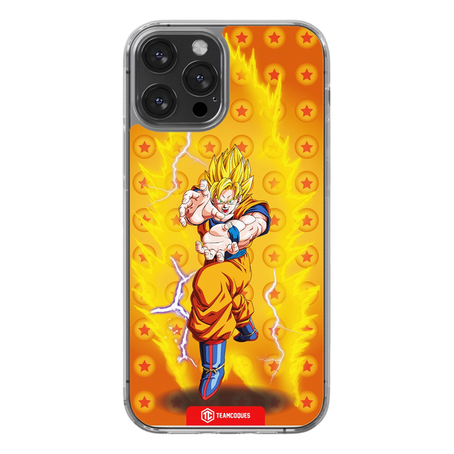 Coque design DRAGON BALL - SON GOKU 07 SUPER SAIYAN JAUNE KAME HAME HA - TEAMCOQUES