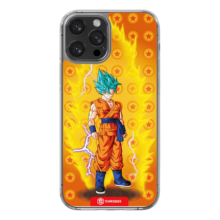 Coque design DRAGON BALL - SON GOKU 08 SUPER SAIYAN BLEU - TEAMCOQUES