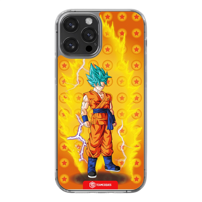 Coque design DRAGON BALL - SON GOKU 08 SUPER SAIYAN BLEU - TEAMCOQUES