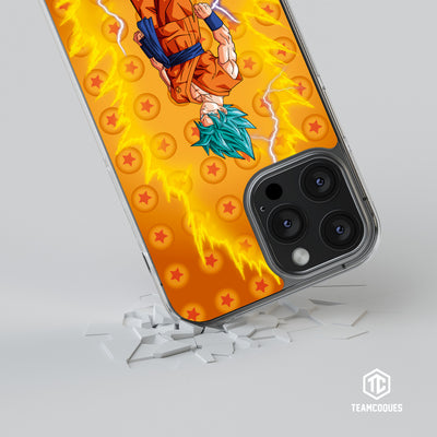 Coque design DRAGON BALL - SON GOKU 08 SUPER SAIYAN BLEU - TEAMCOQUES
