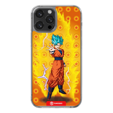 Coque design DRAGON BALL - SON GOKU 09 SUPER SAIYAN BLEU - TEAMCOQUES