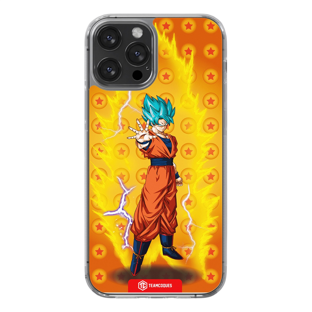 Coque design DRAGON BALL - SON GOKU 09 SUPER SAIYAN BLEU - TEAMCOQUES