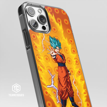 Coque design DRAGON BALL - SON GOKU 09 SUPER SAIYAN BLEU - TEAMCOQUES