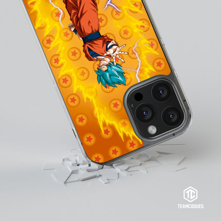 Coque design DRAGON BALL - SON GOKU 09 SUPER SAIYAN BLEU - TEAMCOQUES