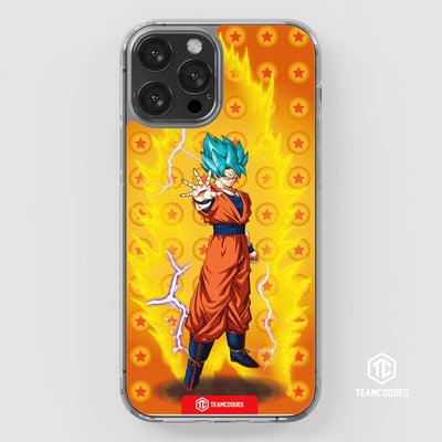 Coque design DRAGON BALL - SON GOKU 09 SUPER SAIYAN BLEU - TEAMCOQUES