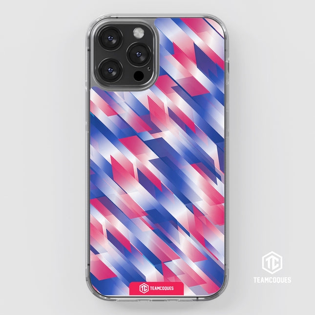 Coque design GRAPHIQUE 01 TRICOLORE ROSE - TEAMCOQUES