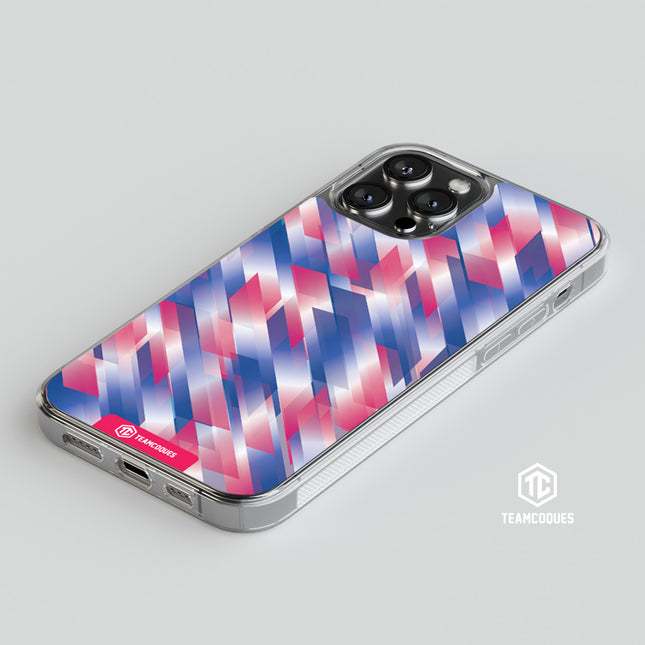 Coque design GRAPHIQUE 01 TRICOLORE ROSE - TEAMCOQUES