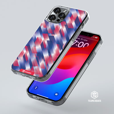 Coque design GRAPHIQUE 01 TRICOLORE ROSE - TEAMCOQUES
