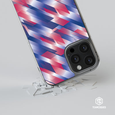 Coque design GRAPHIQUE 01 TRICOLORE ROSE - TEAMCOQUES
