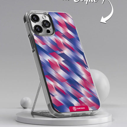 Vidéo Coque design GRAPHIQUE 01 TRICOLORE ROSE - TEAMCOQUES