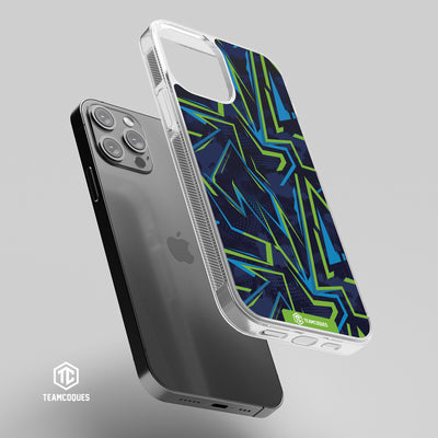 Coque design GRAPHIQUE 02 BLEU VERT - TEAMCOQUES