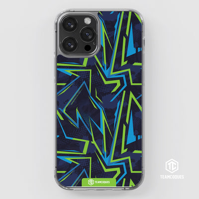 Coque design GRAPHIQUE 02 BLEU VERT - TEAMCOQUES