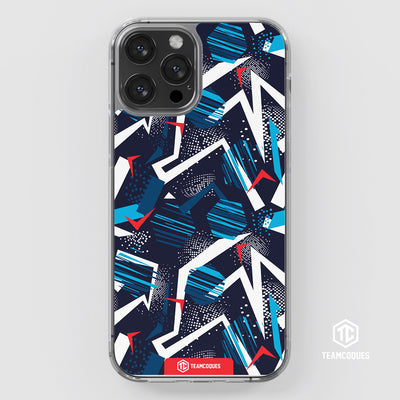 Coque design GRAPHIQUE 04 TRICOLORE BLEU - TEAMCOQUES