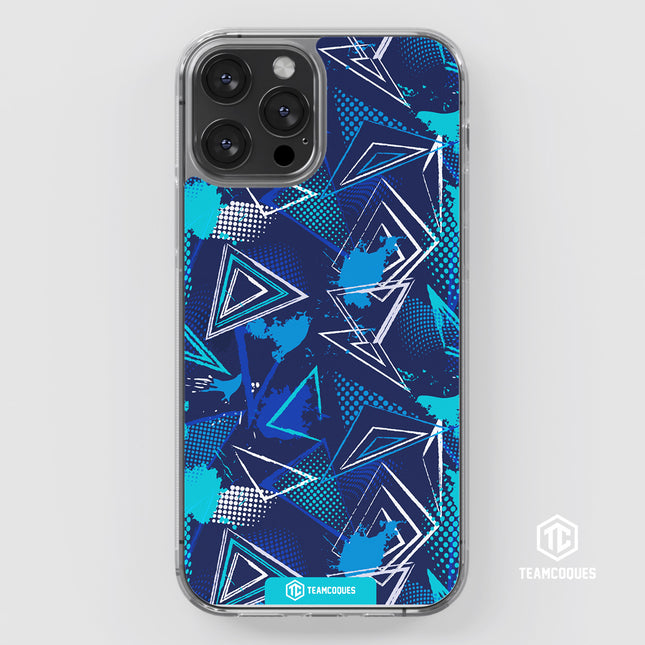 Coque design GRAPHIQUE 05 BLEU MARINE CIEL - TEAMCOQUES