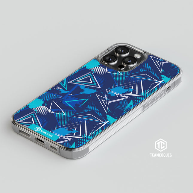 Coque design GRAPHIQUE 05 BLEU MARINE CIEL - TEAMCOQUES