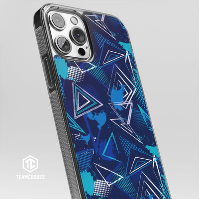 Coque design GRAPHIQUE 05 BLEU MARINE CIEL - TEAMCOQUES