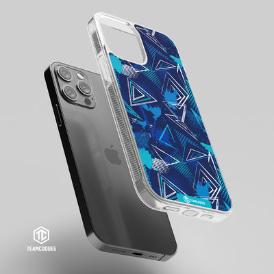 Coque design GRAPHIQUE 05 BLEU MARINE CIEL - TEAMCOQUES