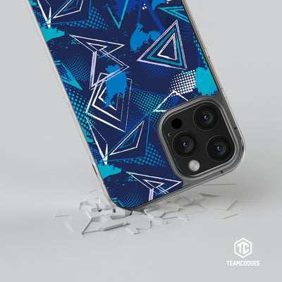 Coque design GRAPHIQUE 05 BLEU MARINE CIEL - TEAMCOQUES