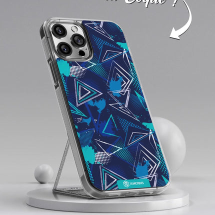 Vidéo Coque design GRAPHIQUE 05 BLEU MARINE CIEL - TEAMCOQUES