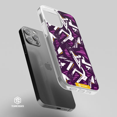 Coque design GRAPHIQUE 06 VIOLET ORANGE - TEAMCOQUES