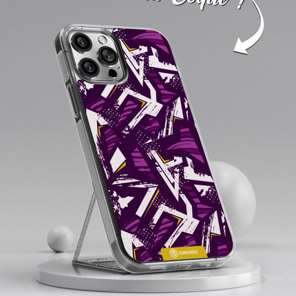 Vidéo Coque design GRAPHIQUE 06 VIOLET ORANGE - TEAMCOQUES