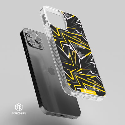 Coque design GRAPHIQUE 07 NOIR JAUNE - TEAMCOQUES