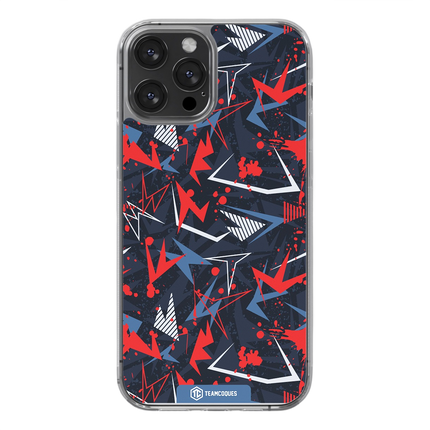 Coque design GRAPHIQUE 08 ROUGE GRIS - TEAMCOQUES