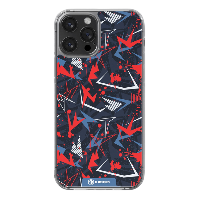 Coque design GRAPHIQUE 08 ROUGE GRIS - TEAMCOQUES