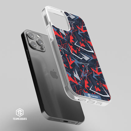 Coque design GRAPHIQUE 08 ROUGE GRIS - TEAMCOQUES
