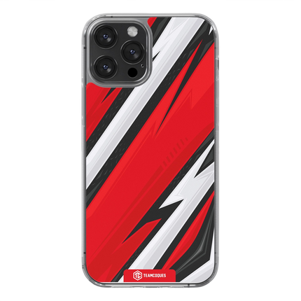 Coque design GRAPHIQUE 09 ROUGE BLANC - TEAMCOQUES