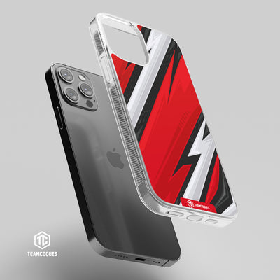 Coque design GRAPHIQUE 09 ROUGE BLANC - TEAMCOQUES