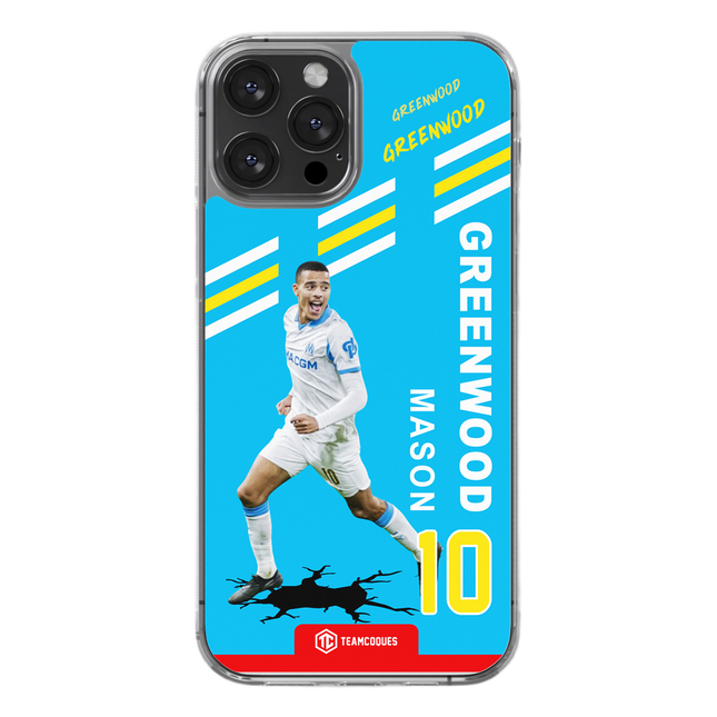 Coque joueur MASON GREENWOOD MARSEILLE OM - TEAMCOQUES