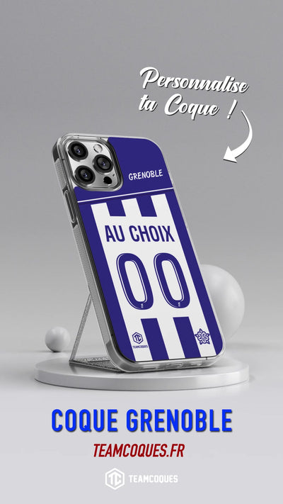 Vidéo Coque foot GRENOBLE personnalisable - TEAMCOQUES