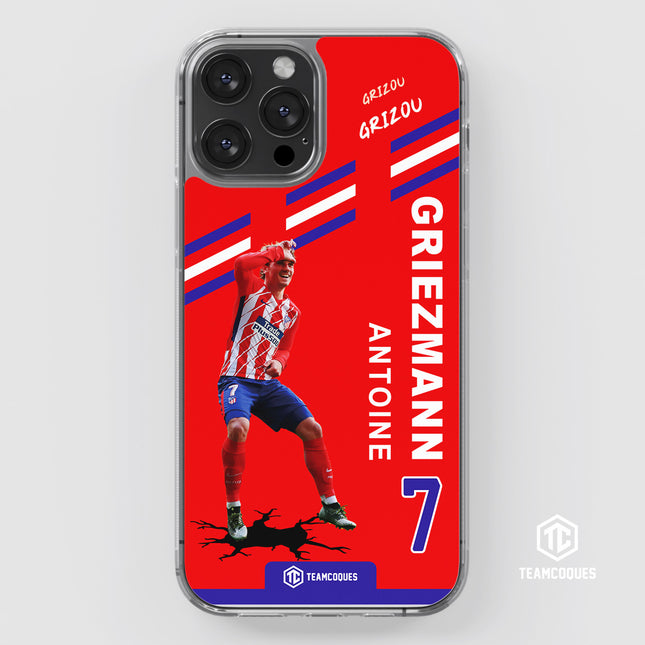 Coque joueur ANTOINE GRIEZMANN GRIZOU ATLETICO MADRID - TEAMCOQUES