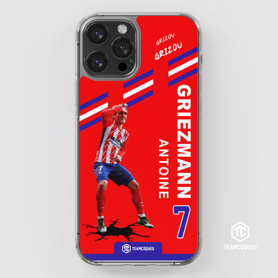 Coque joueur ANTOINE GRIEZMANN GRIZOU ATLETICO MADRID - TEAMCOQUES