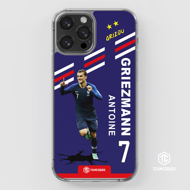 Coque joueur ANTOINE GRIEZMANN GRIZOU EQUIPE DE FRANCE 2018 - TEAMCOQUES
